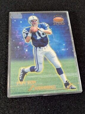 1998 Topps Peyton Manning NFL Stars #67/Gold 0104/1999 Rookie Inside Hard Case